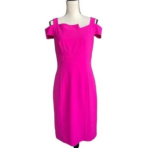Adrianna Papell Womens Jetset Stretch Sheath Dress with Origami Neckline, size 6